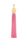 Carolina Herrera The Magnetic Tassel Accessory In Pink