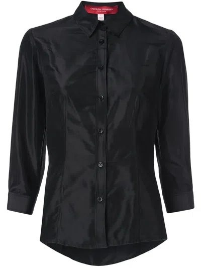 Carolina Herrera Three-quarter Length Shirt In Black