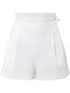 Carolina Herrera Tie-detail High-waisted Shorts In White