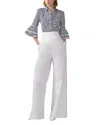 Carolina Herrera Embroidered Cotton Shirt In White/blue