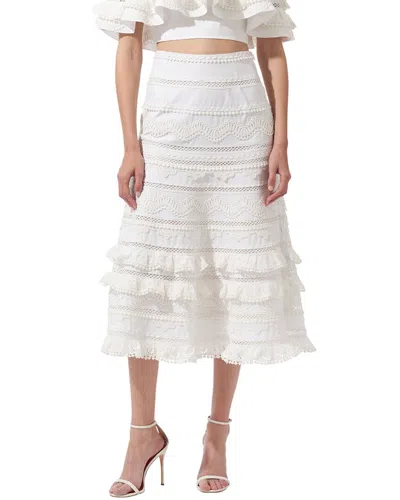 Carolina Herrera Tiered Trimmed Skirt