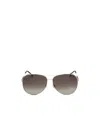 Carolina Herrera Tinted Pilot-frame Sunglasses In Gray