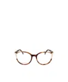 Carolina Herrera Tortoiseshell Round-frame Optical Glasses In White