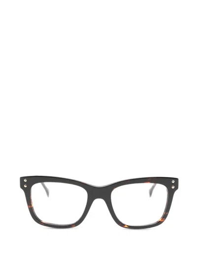Carolina Herrera Tortoiseshell-effect Square-frame Glasses In Brown