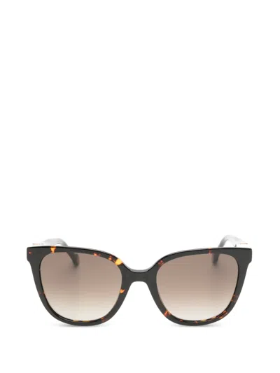 Carolina Herrera Tortoiseshell-effect Square-frame Sunglasses In Brown