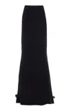 Carolina Herrera Train-detailed Maxi Skirt In Black