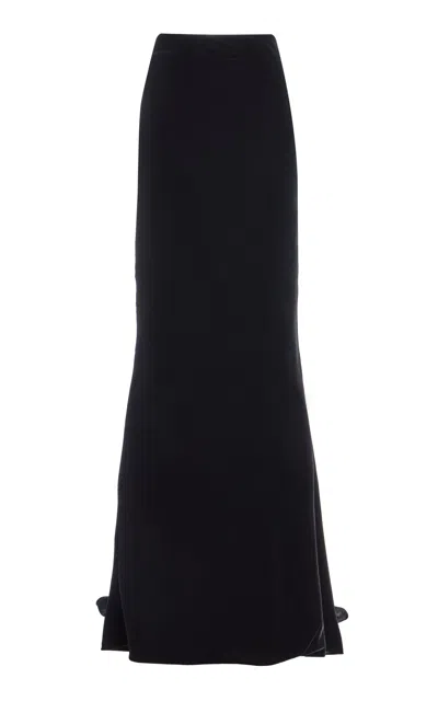 Carolina Herrera Train-detailed Maxi Skirt In Black