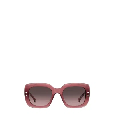 Carolina Herrera Transparent Square-frame Sunglasses