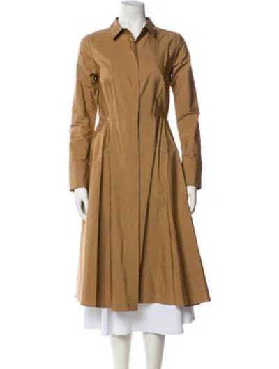 Pre-owned Carolina Herrera Trench Coat In Neutral
