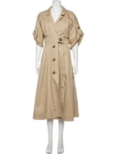 Pre-owned Carolina Herrera Trench Coat In Neutral