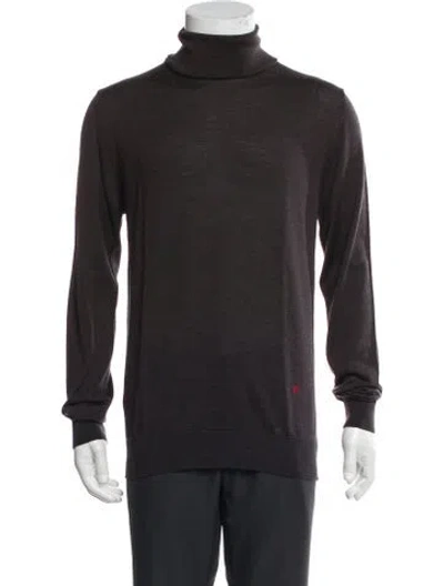 Pre-owned Carolina Herrera Turtleneck Long Sleeve Pullover In Black