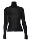 Carolina Herrera Turtleneck Long-sleeve Sweater In Black
