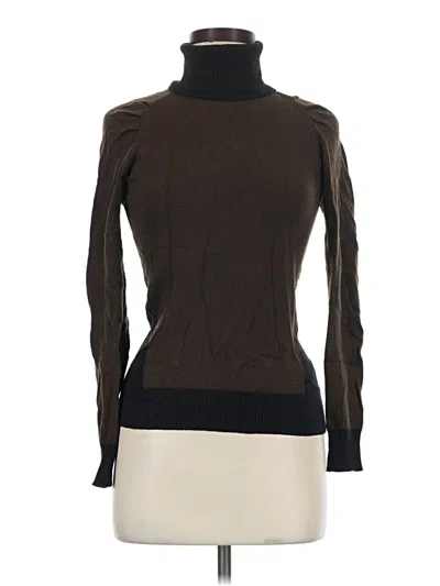 Pre-owned Carolina Herrera Turtleneck Sweater In Brown