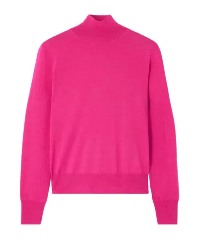 Carolina Herrera Turtleneck Sweater In Purple-red