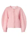 Carolina Herrera Tweed Jacket In Pink