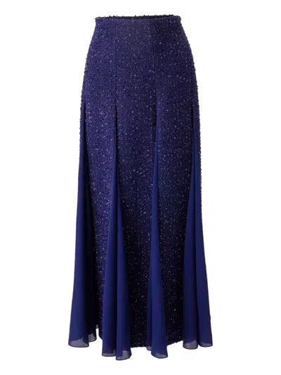 Carolina Herrera Tweed Midi Skirt