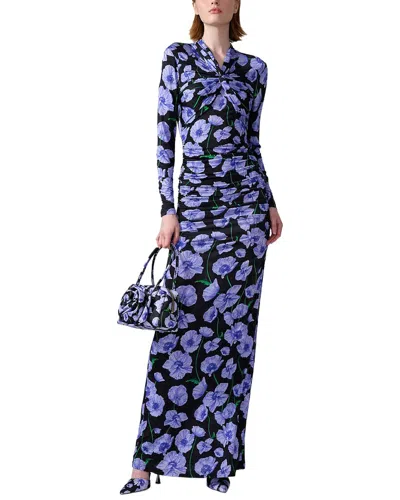 Carolina Herrera Sleeveless Dress With Drawstring In Blue