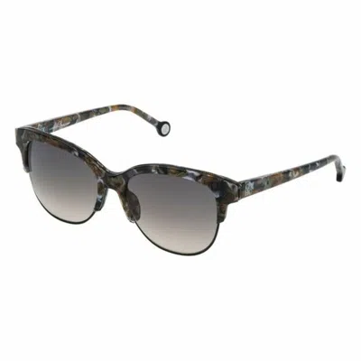 Carolina Herrera Unisex Sunglasses  She751540793  54 Mm Gbby2 In Gray