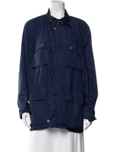Pre-owned Carolina Herrera Utility Jacket In Blue