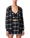 Carolina Herrera V Neck Silk & Wool-blend Cardigan In Multi
