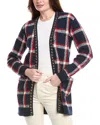 Carolina Herrera V-neck Wool Cardigan In Multi
