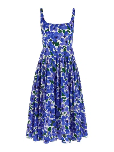 Carolina Herrera Floral Dress In Multicolor