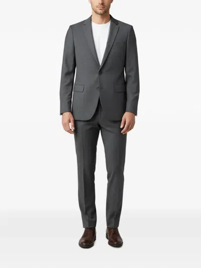 Pre-owned Carolina Herrera Vintage Amaro/heise Single-breasted Suit In Gray