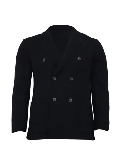 Pre-owned Carolina Herrera Vintage Double-breasted Blazer In Blue