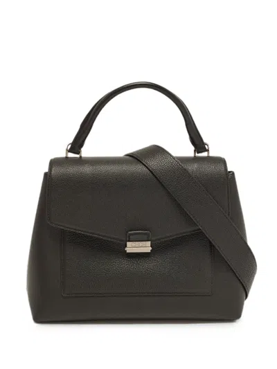Pre-owned Carolina Herrera Vintage Flap Tote Bag In Black
