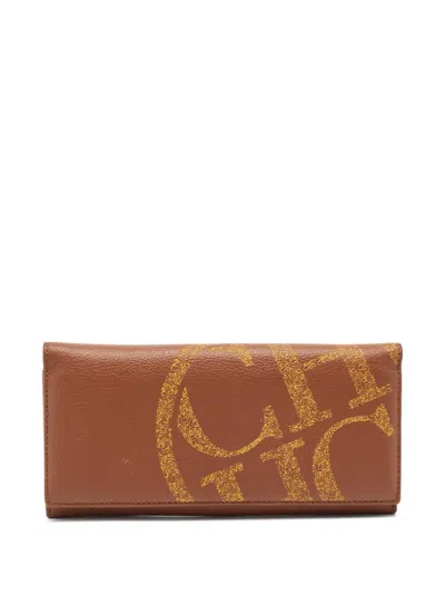 Pre-owned Carolina Herrera Vintage Leather Wallet