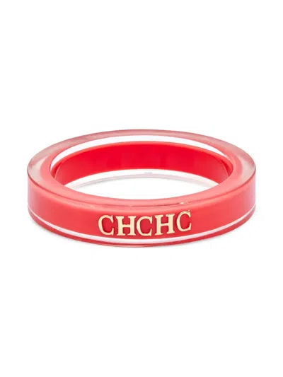 Pre-owned Carolina Herrera Vintage Logo-lettering Bangle Bracelet