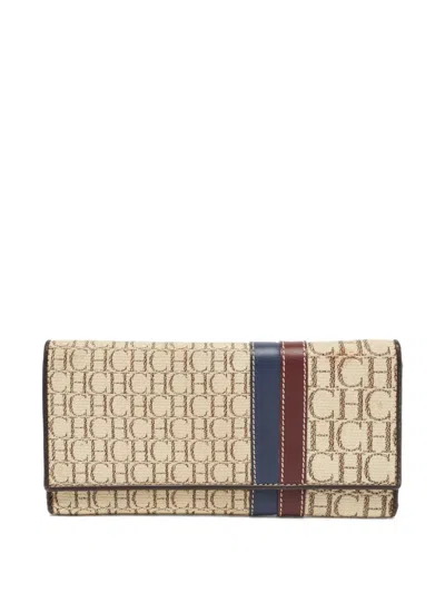 Pre-owned Carolina Herrera Vintage Monogram-pattern Wallet