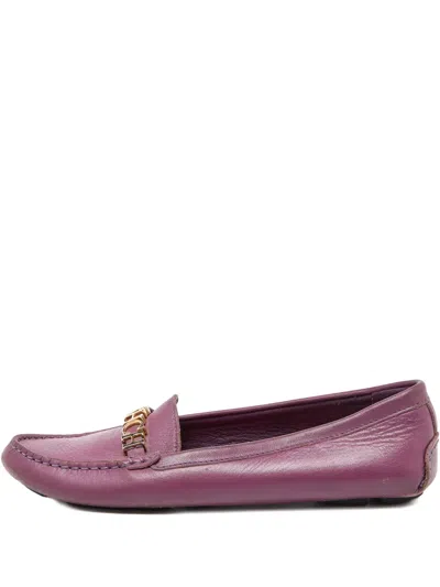 Pre-owned Carolina Herrera Vintage  Logo-embellished Loafers