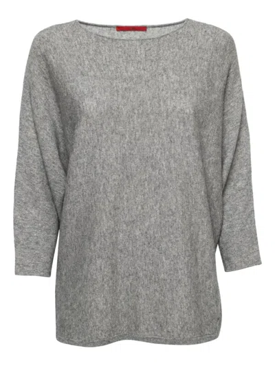Pre-owned Carolina Herrera Vintage Round-neck Sweater In Gray