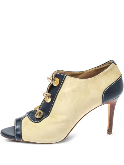 Pre-owned Carolina Herrera Vintage Suede Ankle Boots