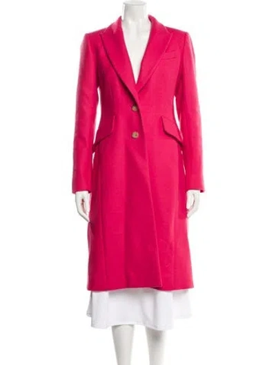 Pre-owned Carolina Herrera Virgin Wool Coat W/ Tags In Pink