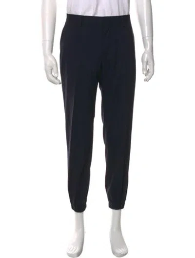 Pre-owned Carolina Herrera Virgin Wool Pants In Black