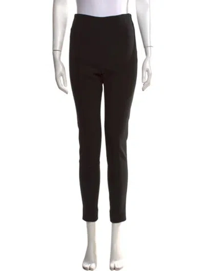 Pre-owned Carolina Herrera Virgin Wool Skinny Leg Pants W/ Tags In Black