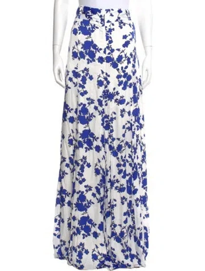 Pre-owned Carolina Herrera Virgin Wool Wide Leg Pants In Multi