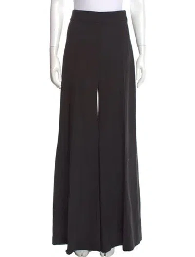 Pre-owned Carolina Herrera Virgin Wool Wide Leg Pants W/ Tags In Gray