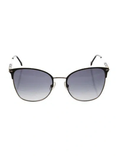 Pre-owned Carolina Herrera Wayfarer Gradient Sunglasses In Black