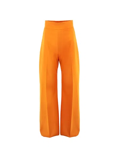 Carolina Herrera Wide-leg Diane Pants In Orange