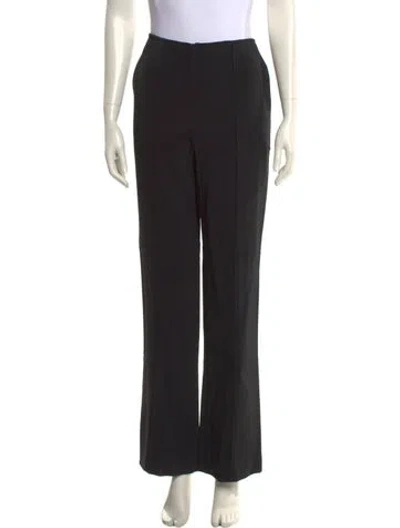 Pre-owned Carolina Herrera Wide Leg Pants In Black