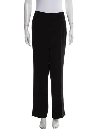 Pre-owned Carolina Herrera Wide Leg Pants In Black