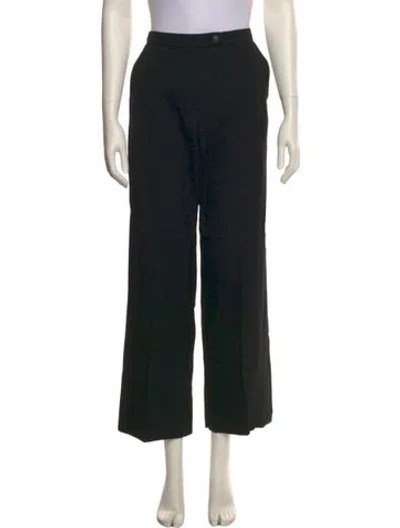 Pre-owned Carolina Herrera Wide Leg Pants In Blue
