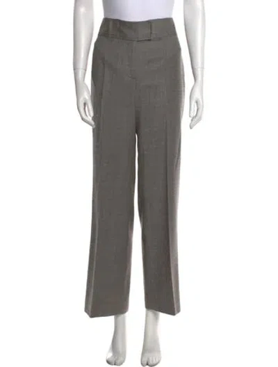 Pre-owned Carolina Herrera Wide Leg Pants In Gray