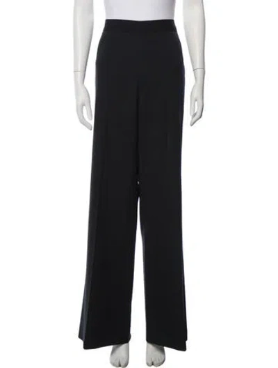 Pre-owned Carolina Herrera Wide Leg Pants In Gray
