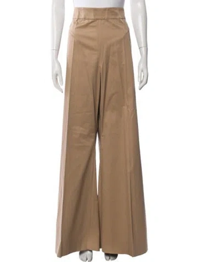 Pre-owned Carolina Herrera Wide Leg Pants W/ Tags In Neutral
