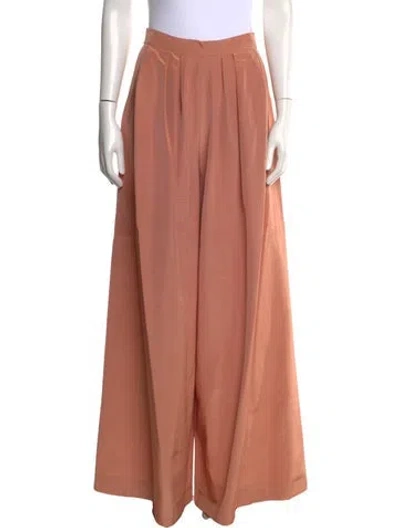 Pre-owned Carolina Herrera Wide Leg Pants W/ Tags In Orange