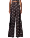 Carolina Herrera High-rise Silk Palazzo Pants In Brown